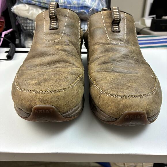 Ariat Spitfire Leather Slip On Shoes Mens 12EE Extra Wide READ Some Wear Utility main image 4